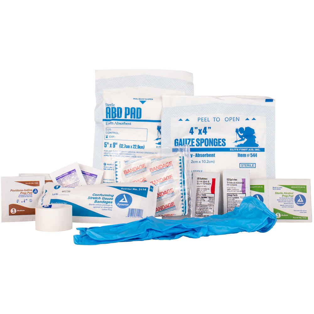 Jungle First Aid Kit contents.