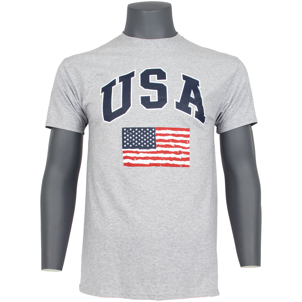 USA with American Flag T-Shirt. 63-84.