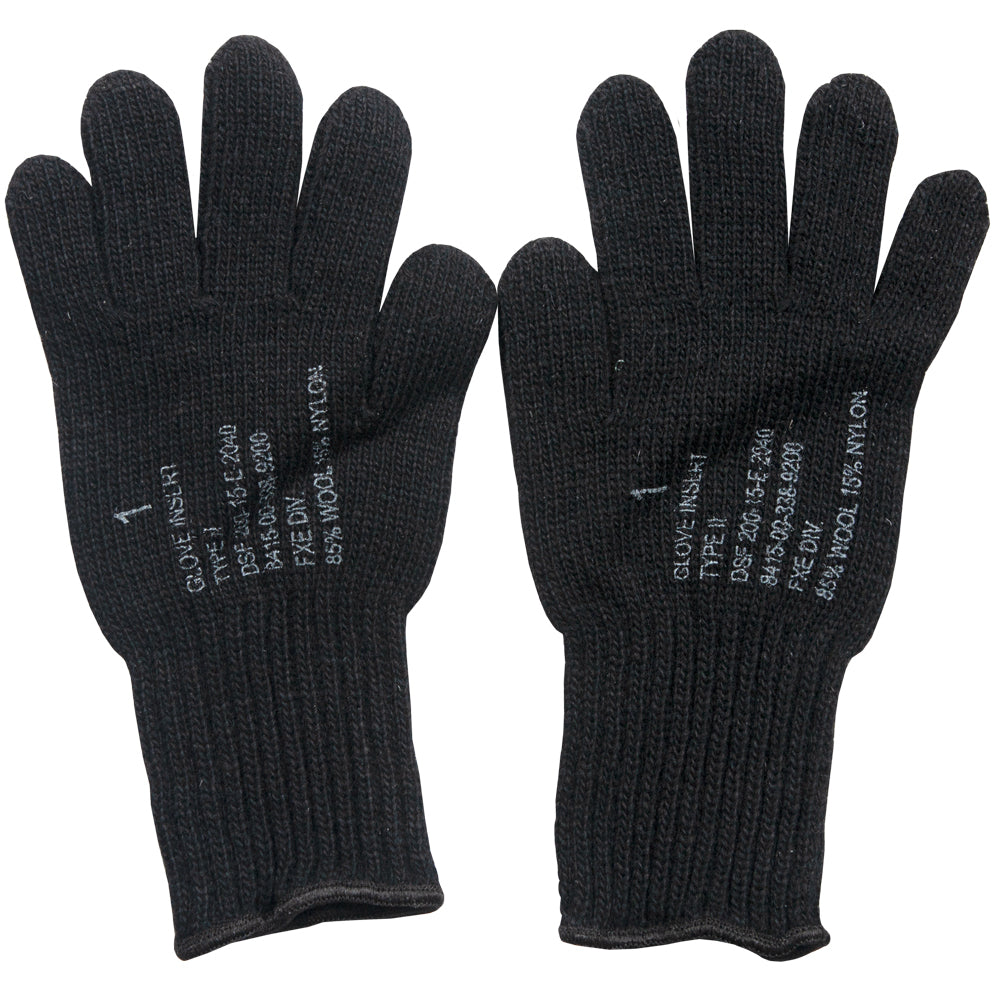 GI Spec Glove Liners. 79-31 BLACK.
