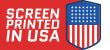 Badge indicating this product is screen printed in the USA