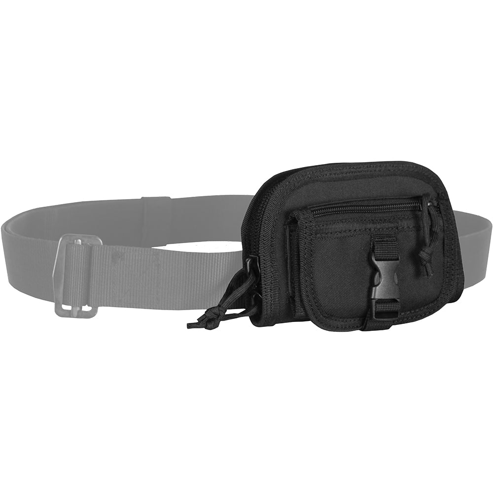 Tactical Belt Utility Pouch shown on a Nylon BDU Belt. 