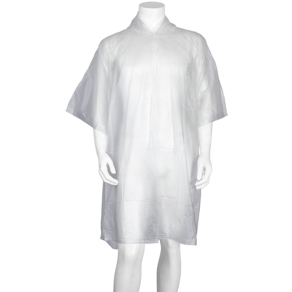 Adult Vinyl Poncho. 21-15 CLEAR