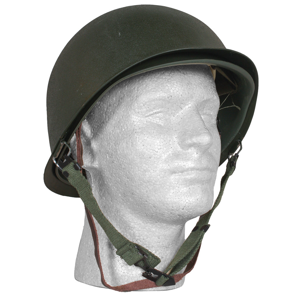 Fox Outdoor Deluxe M1 Style Steel Combat Helmet, Plastic Liner, One Size Fox Outdoor Deluxe M1 Style Steel Combat Helmet, Plastic Liner, One Size