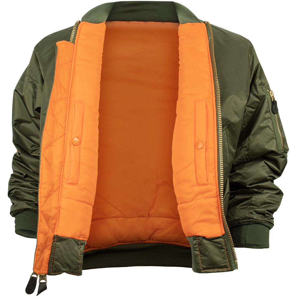 MA-1 Flight Jacket interior.