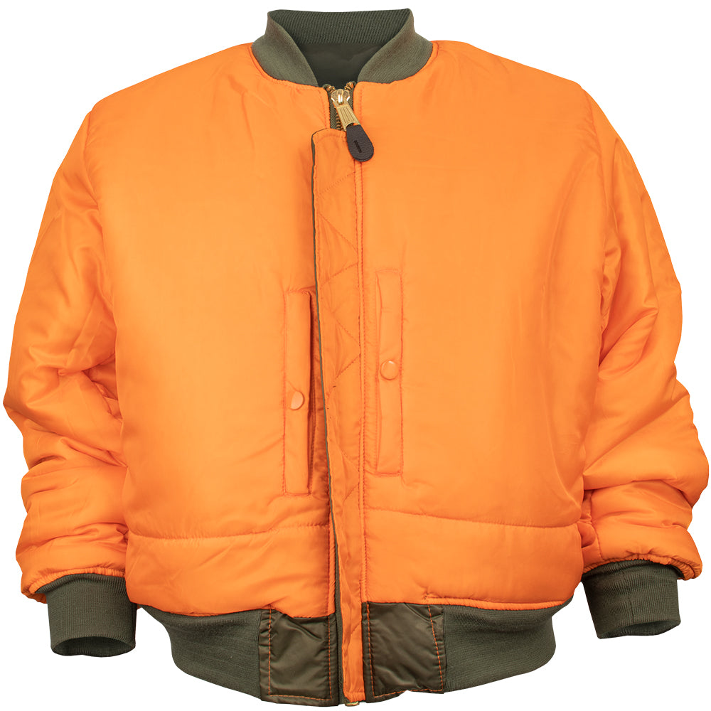 MA-1 Flight Jacket reversed.