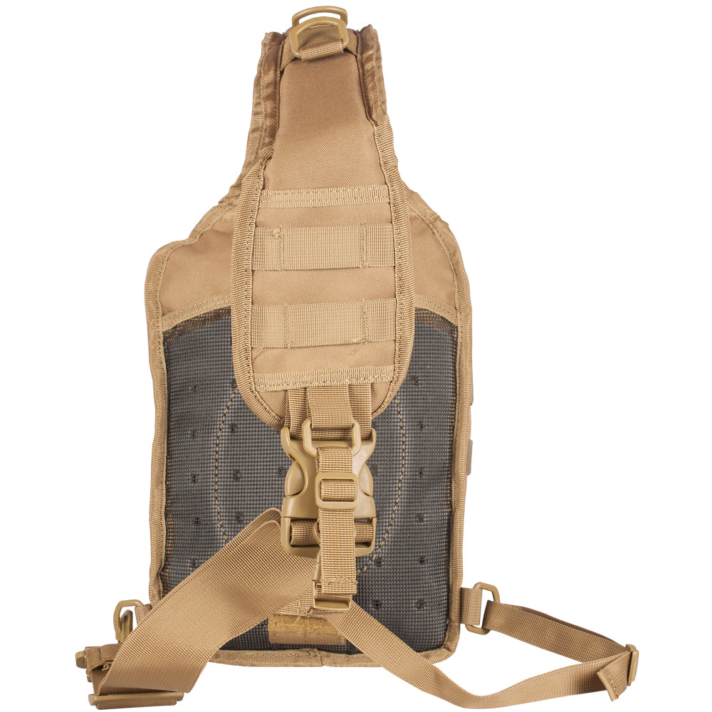 Back of Stinger Sling Pack. 