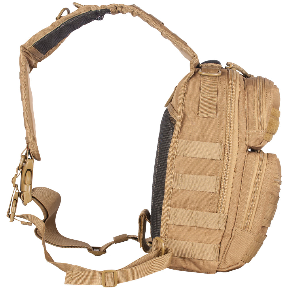 Side of Stinger Sling Pack. 