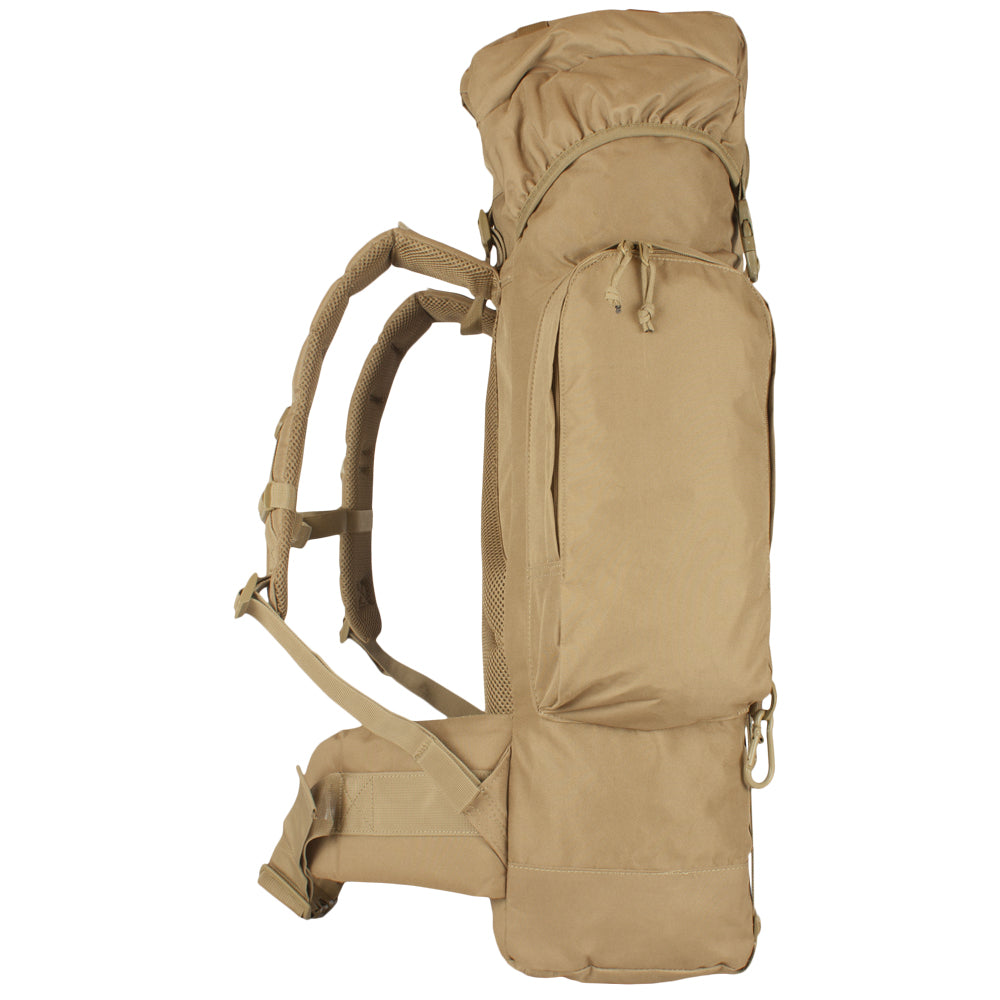 Side of Rio Grande Pack - 75 Liter. 