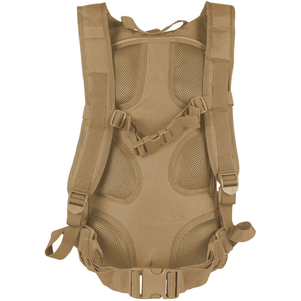 Back of Elite Excursionary Hydration Pack. 