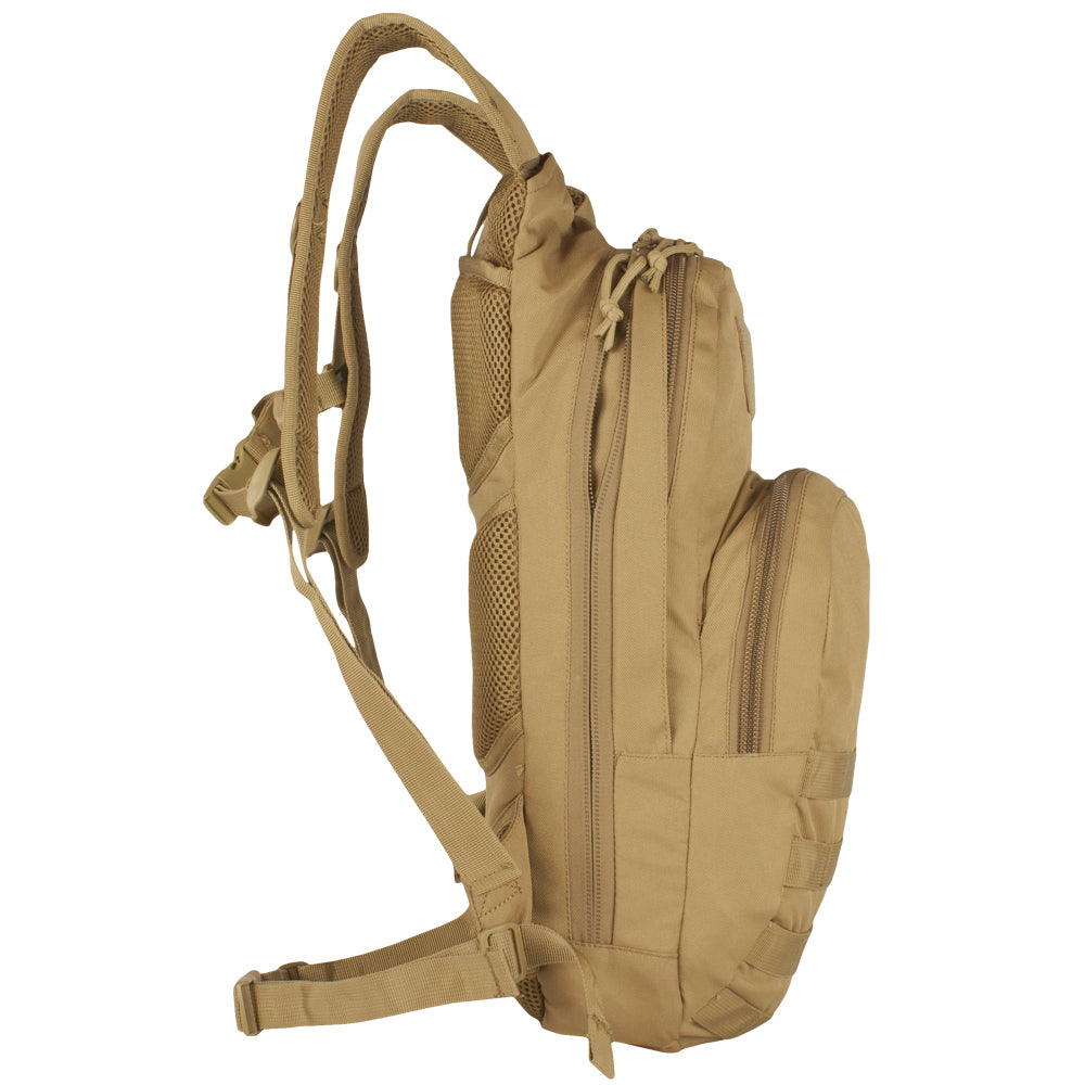 Side of Compact Modular Hydration Pack.