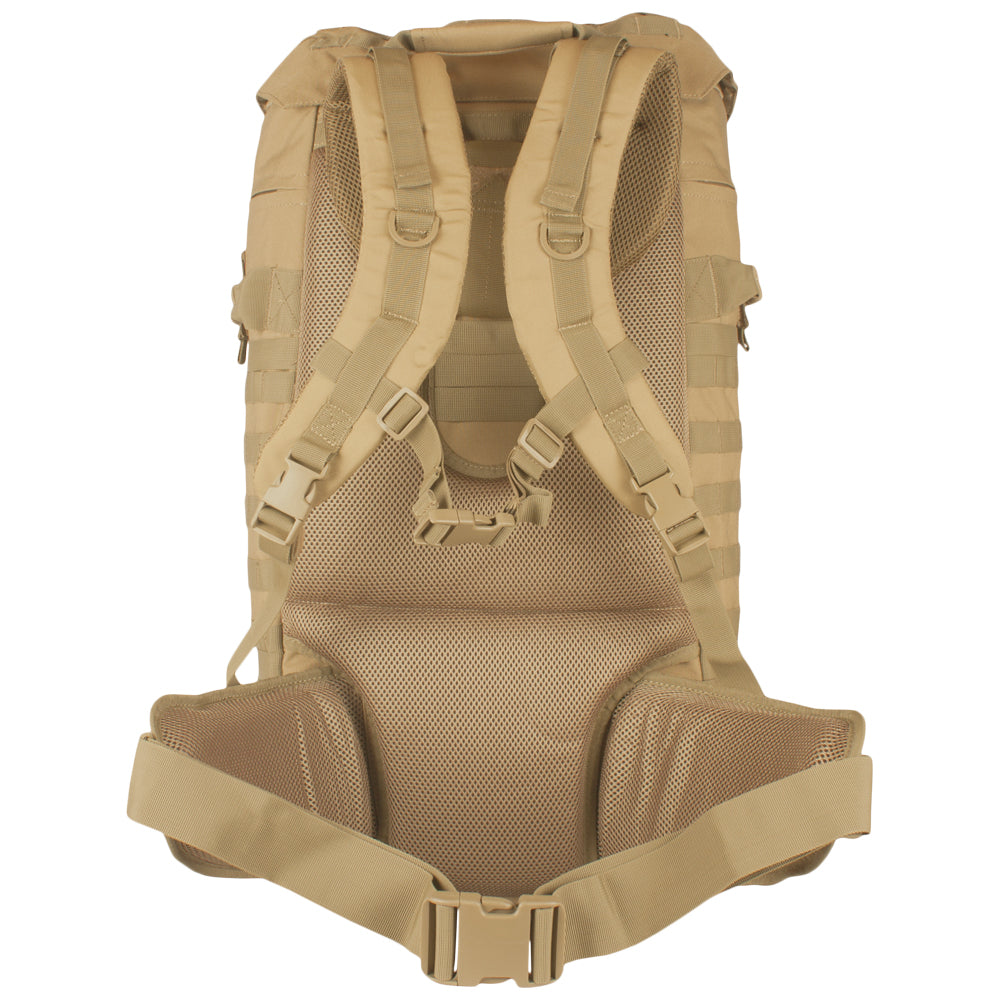 Back of Advanced Mountaineering Pack.