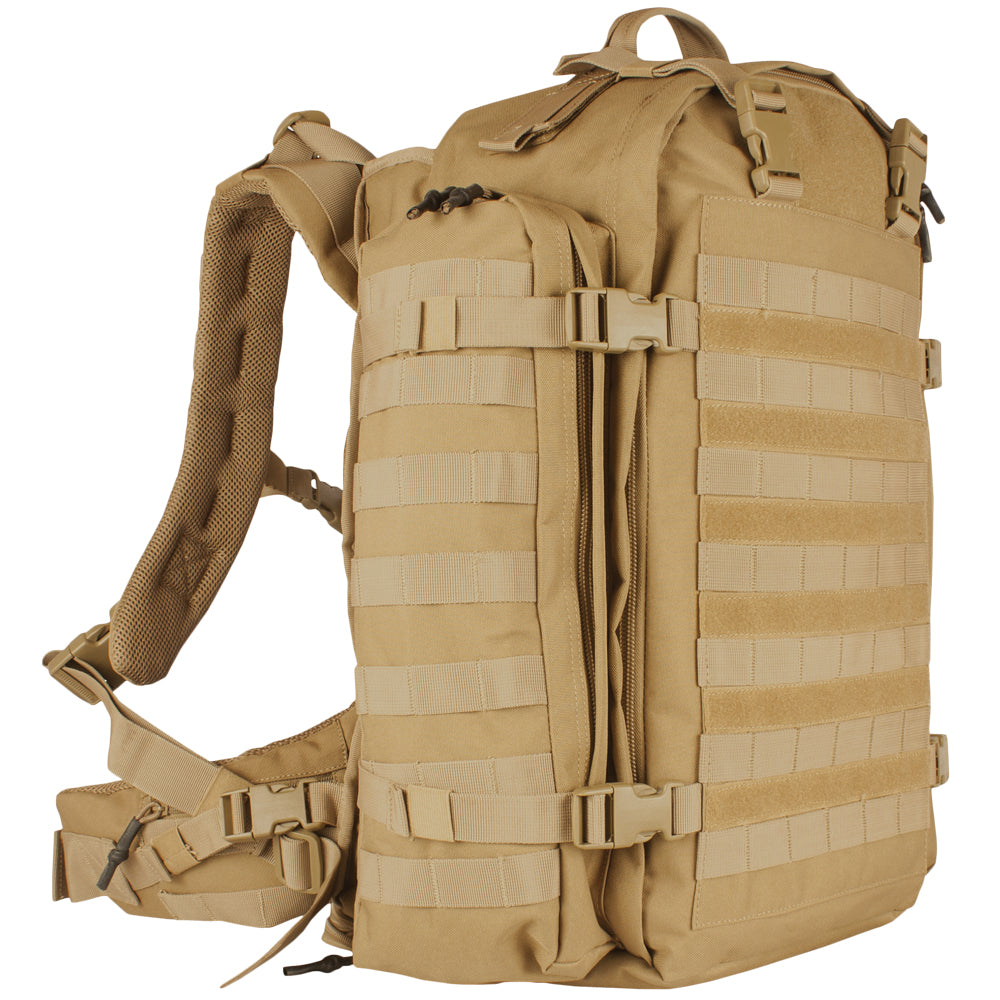 Quarter angle of Universal Rifle Pack without weapon transport hood.