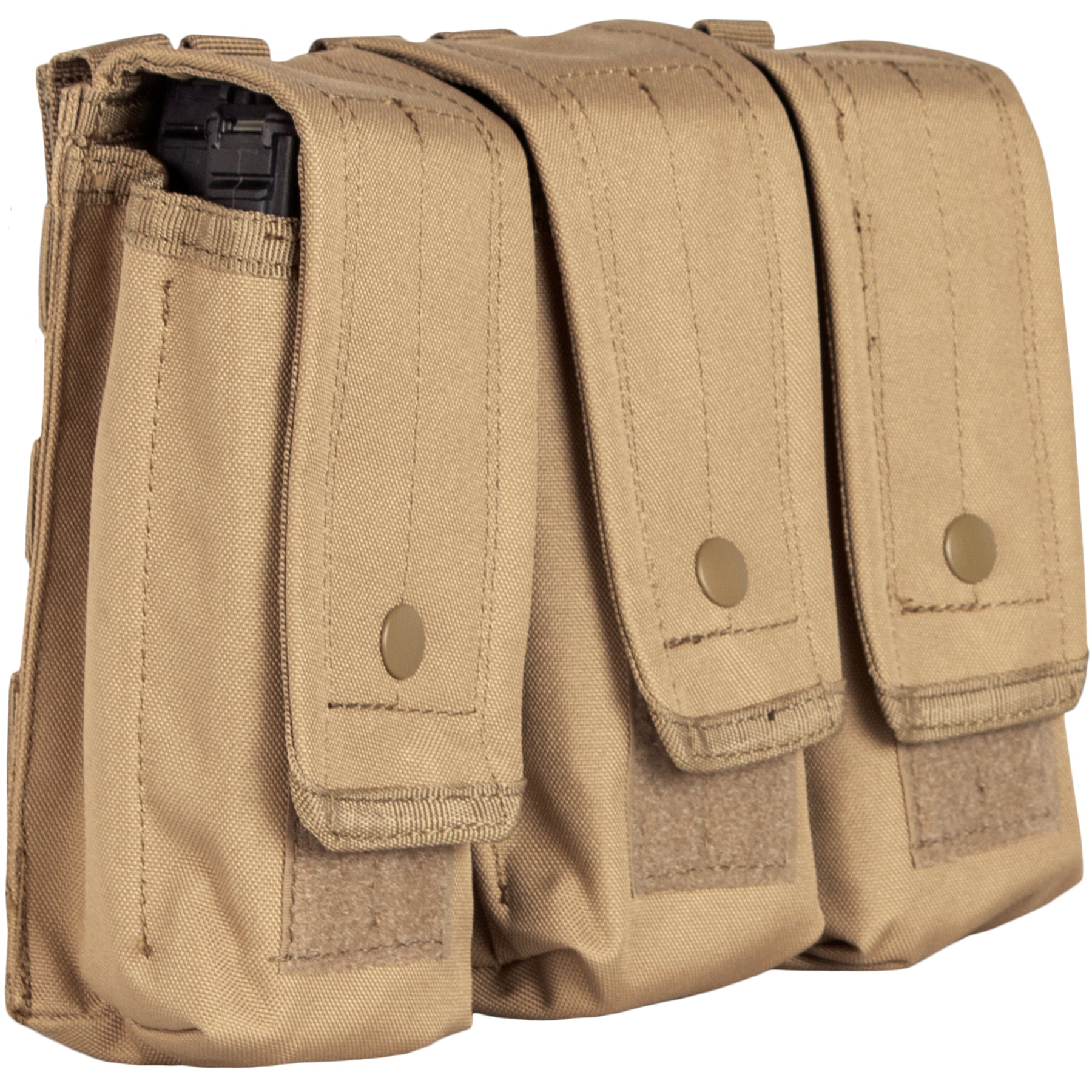 Quarter angle of AR-15/AK-47 Triple Mag Pouch.