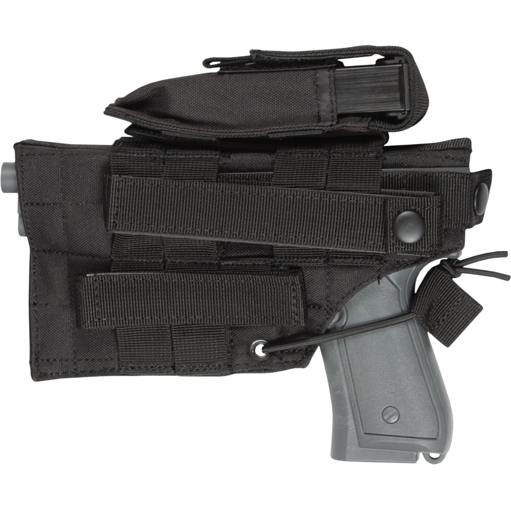 Back of Large Frame Ambidextrous Belt Holster. 