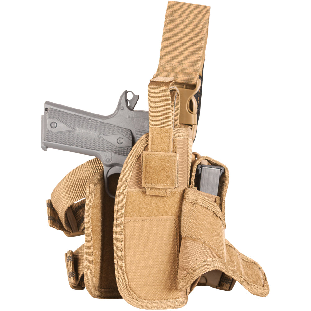 Front of Commando Tactical Holster partially open. 