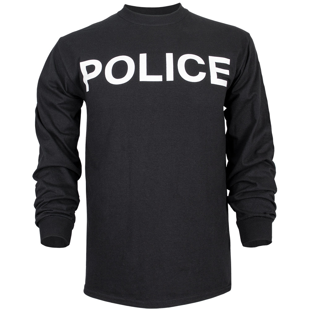 Police Long Sleeve T-Shirt. 64-648 S