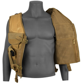 Assault Cross Draw Vest open showing inner mesh pocket.