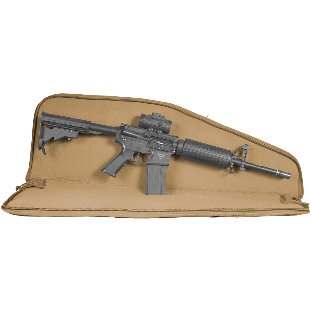 Interior Advanced Assault Rifle Case with prop rifle.