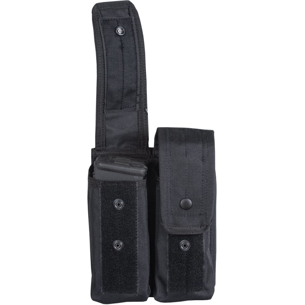 Open Dual AR-15/AK-47 Mag Pouch with magazines inside. 