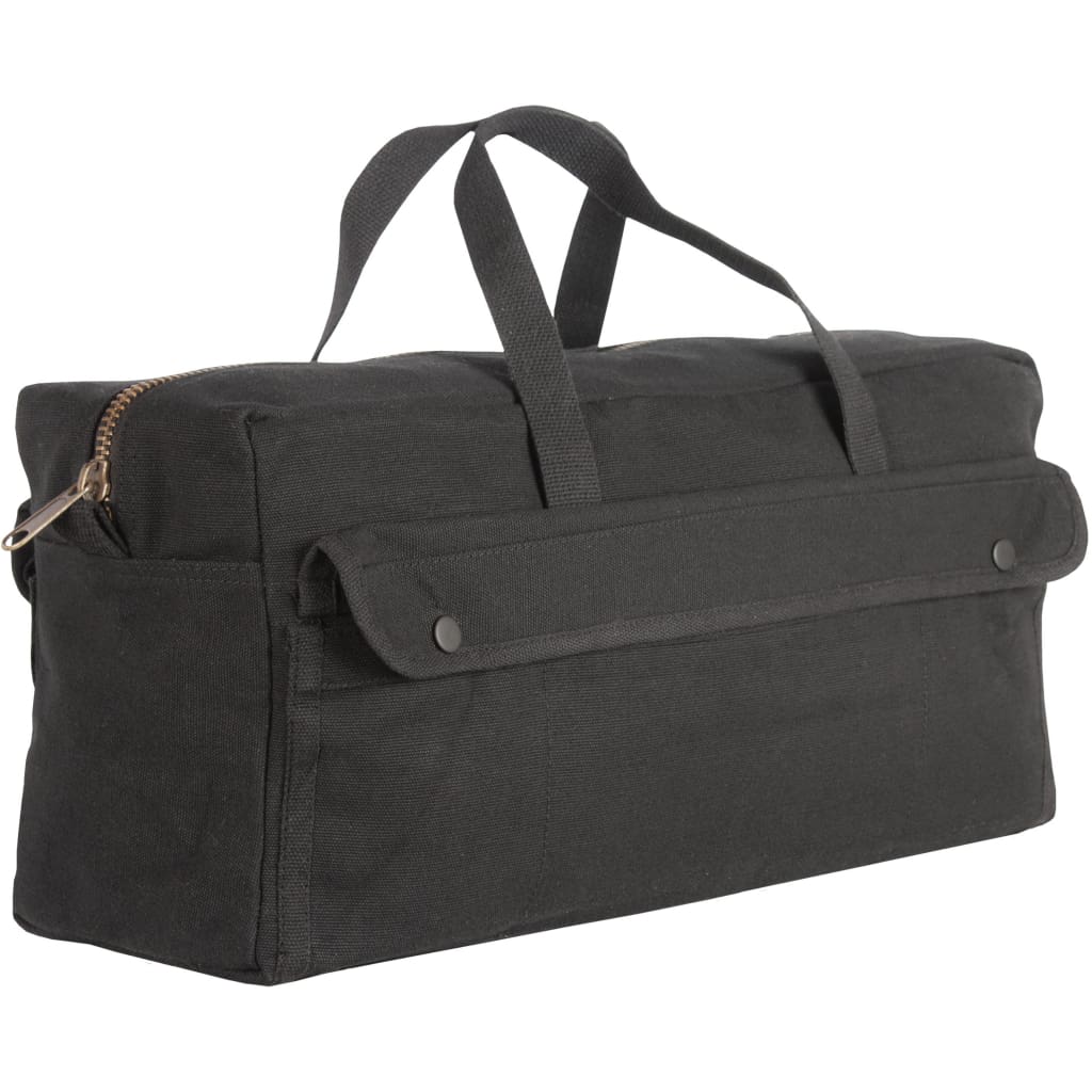 Jumbo Mechanic's Tool Bag with Brass Zipper. 40-66 BLACK