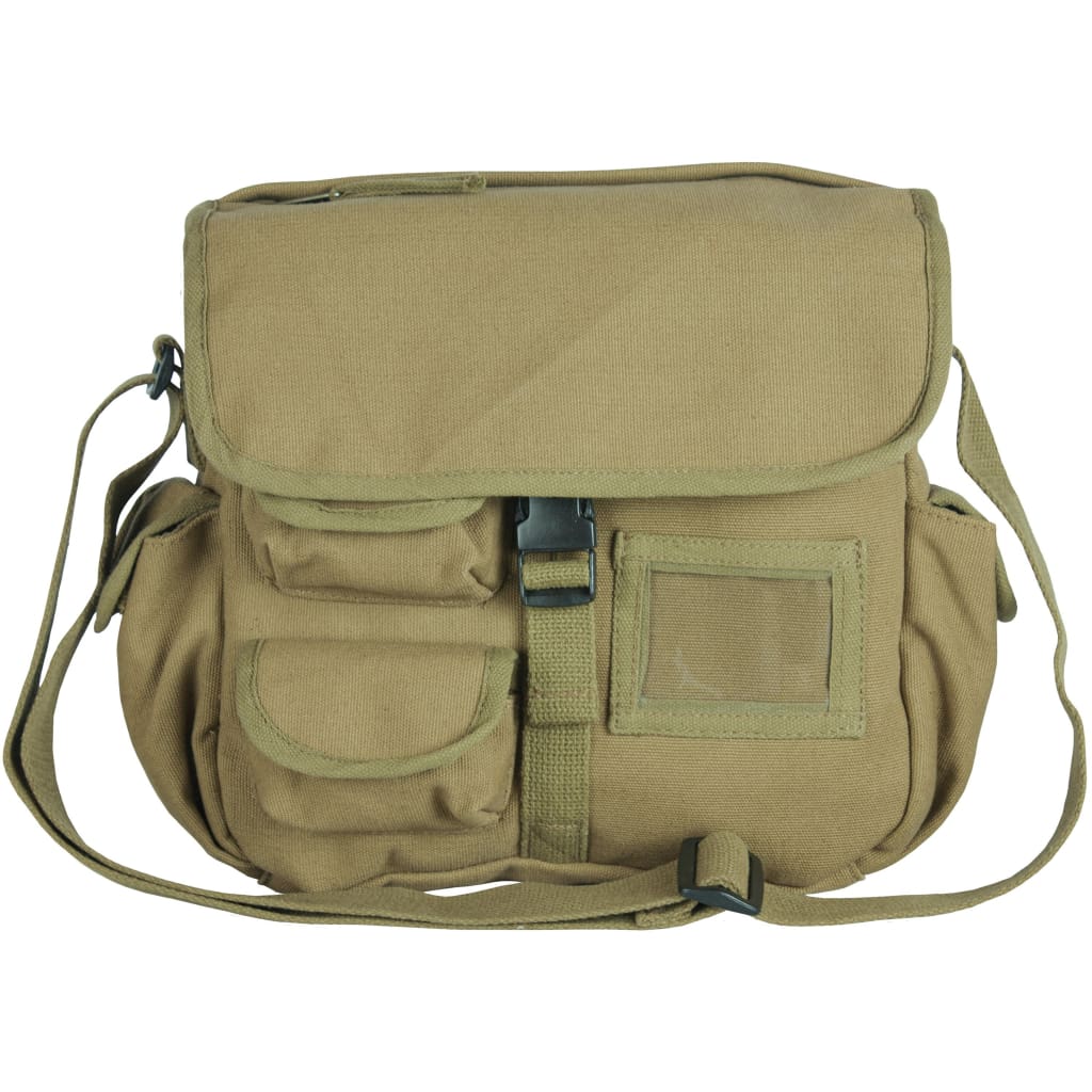 Military Canvas Messenger Bag Medium Size