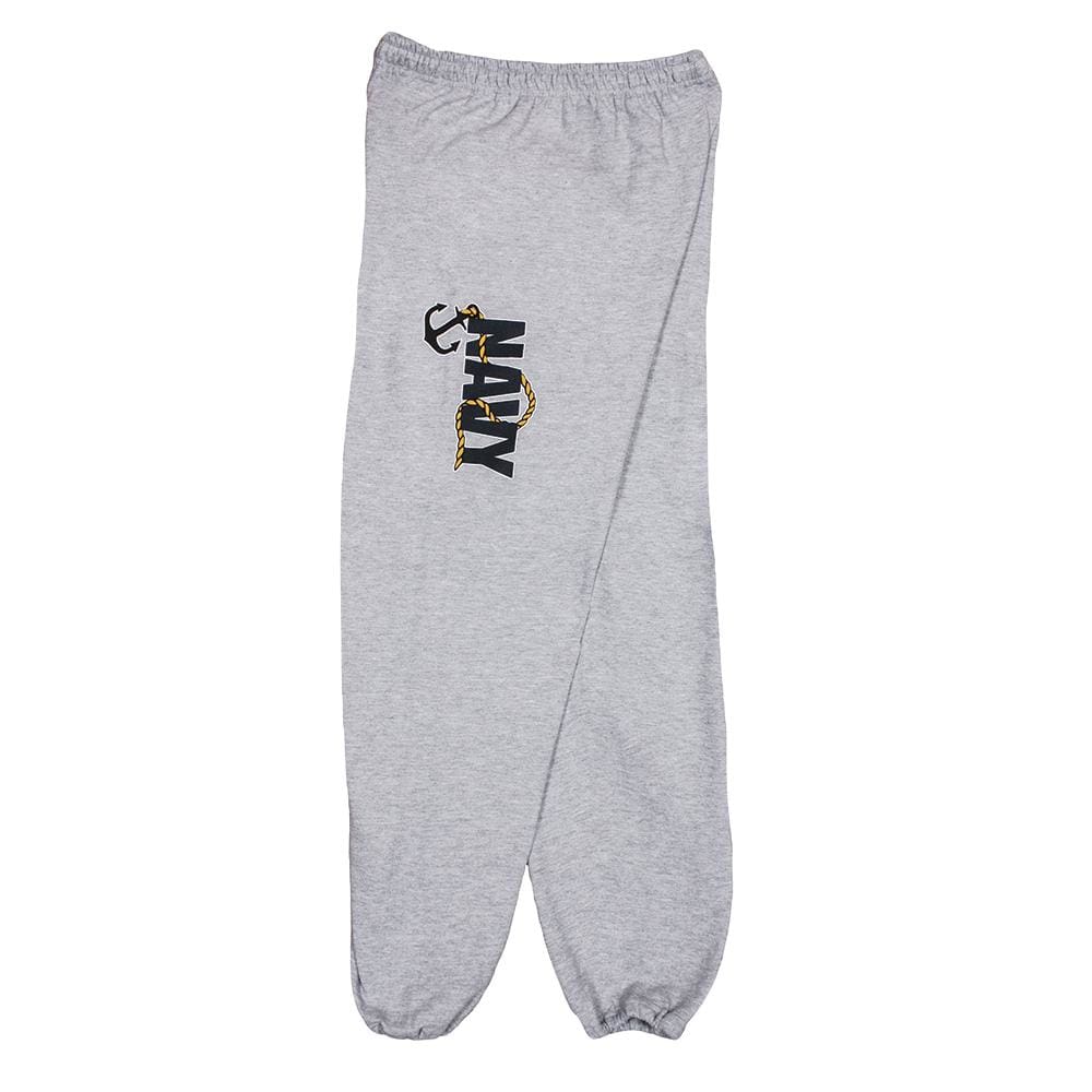 Navy Black Anchor Sweatpants. 64-777 S