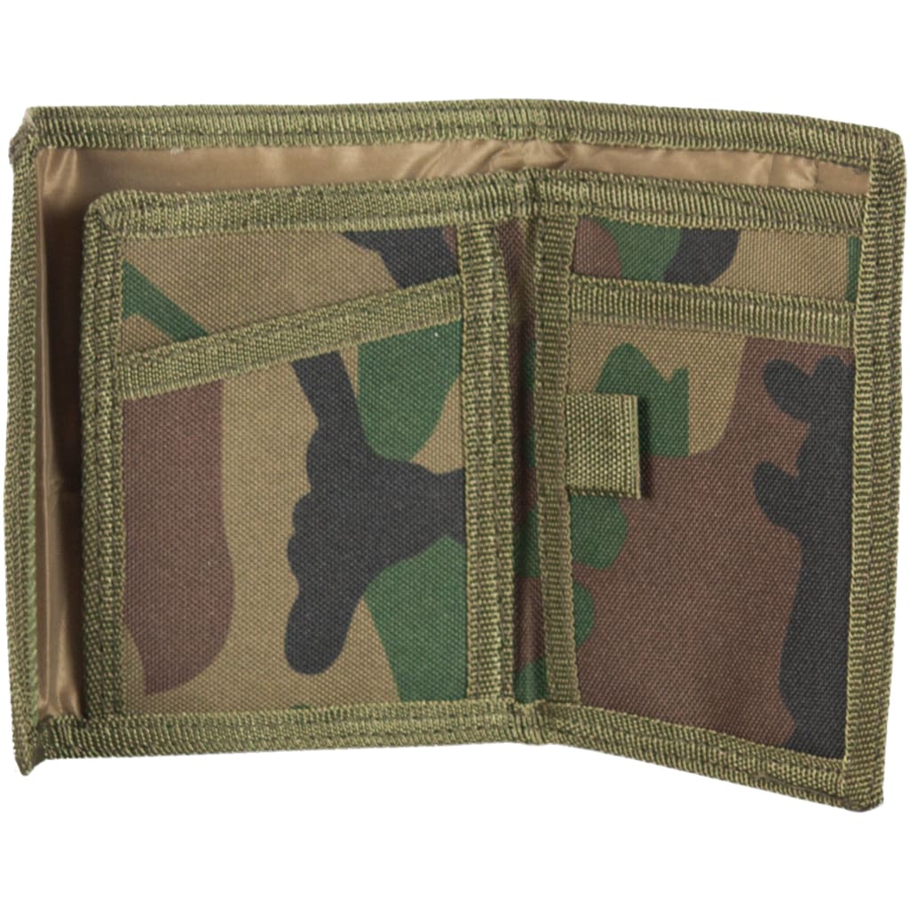 Nylon Commando Wallet open.