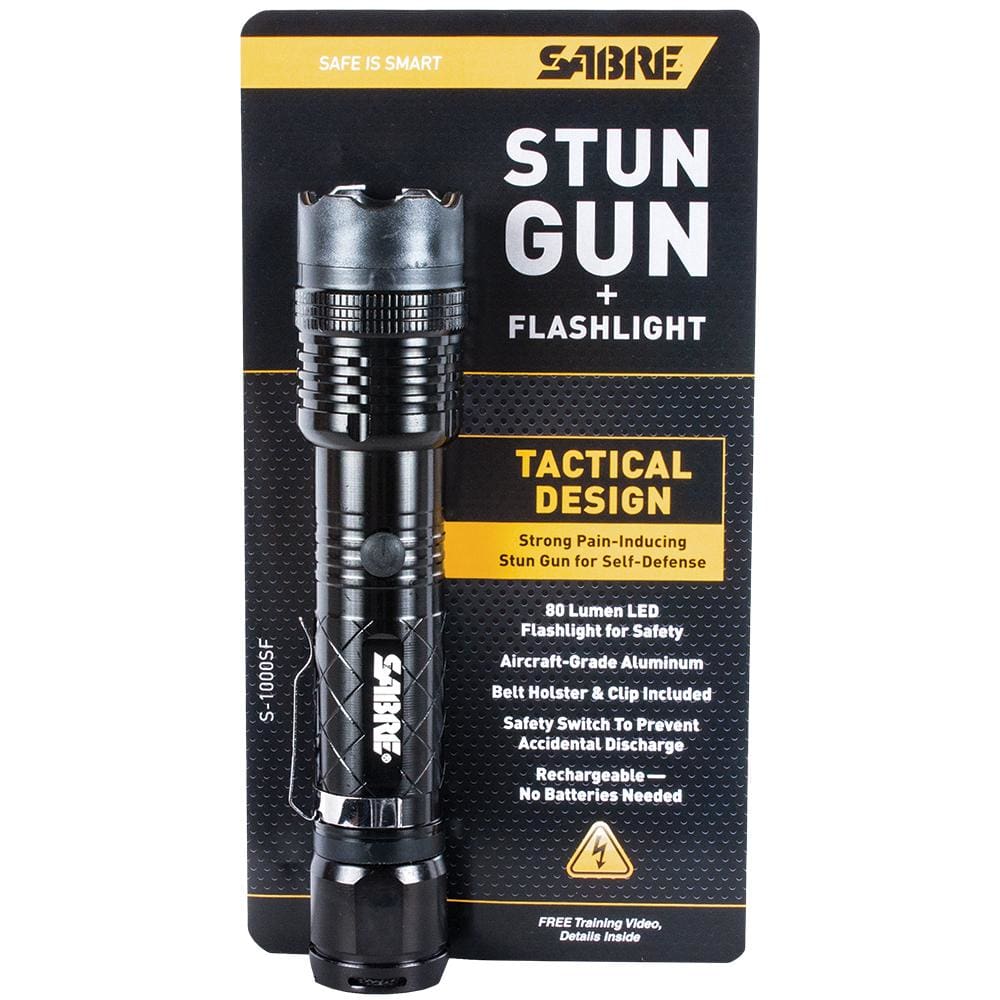 Sabre® 1,000,000 Stun Gun and Flashlight - Fox Outdoor