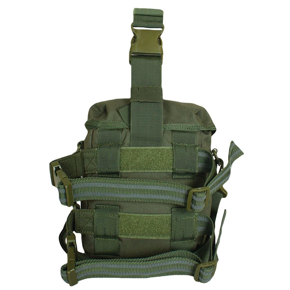Back of Tactical Drop Leg Dump Pouch.
