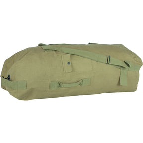 Side view of Two Strap Duffel Bag. 
