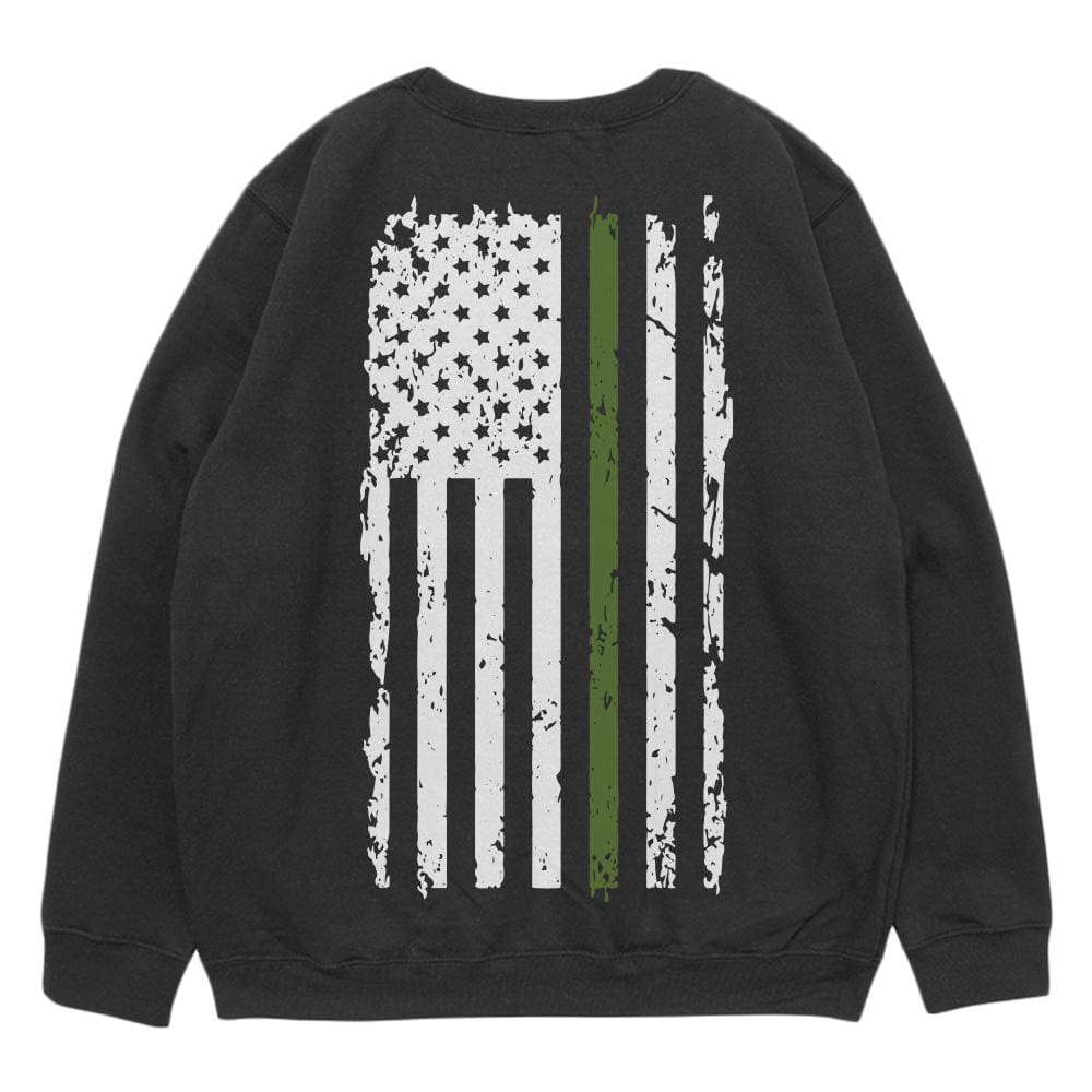 Vintage Flag Green Line Crewneck Sweatshirt.