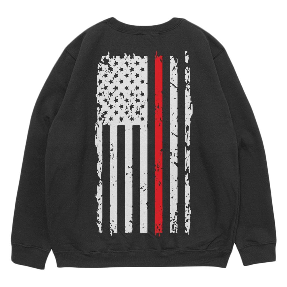Vintage Flag Red Line Crewneck Sweatshirt.