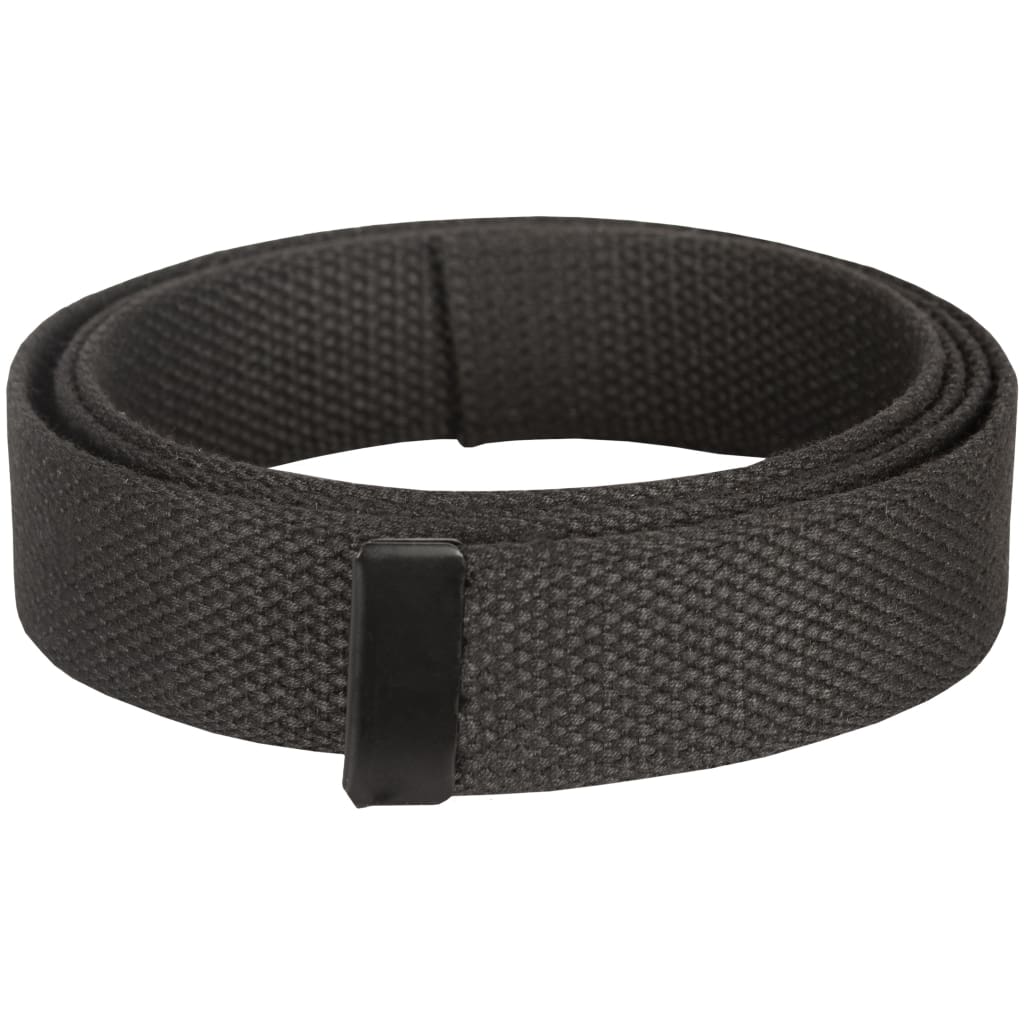 Web Belt with Black Open Face Buckle. 44-61 BLACK