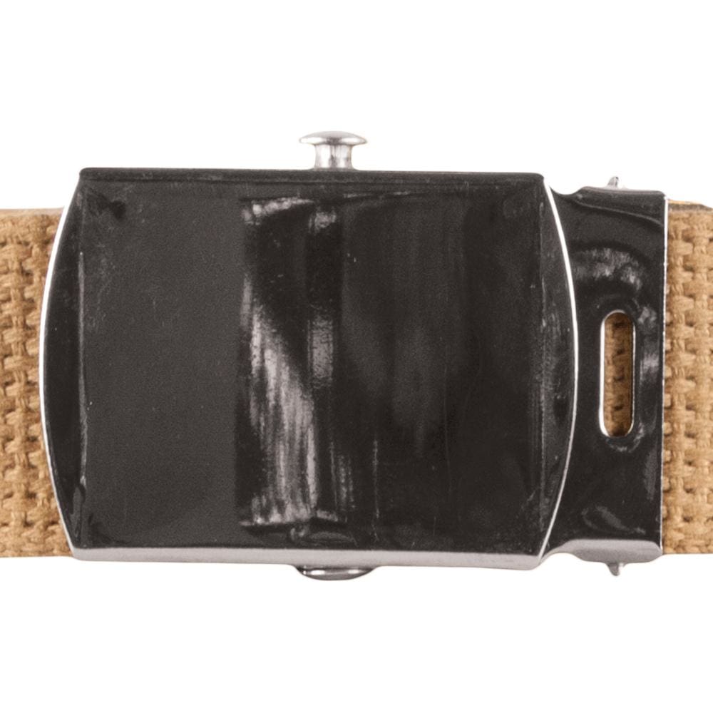 Closeup Nickel Roller Buckle.