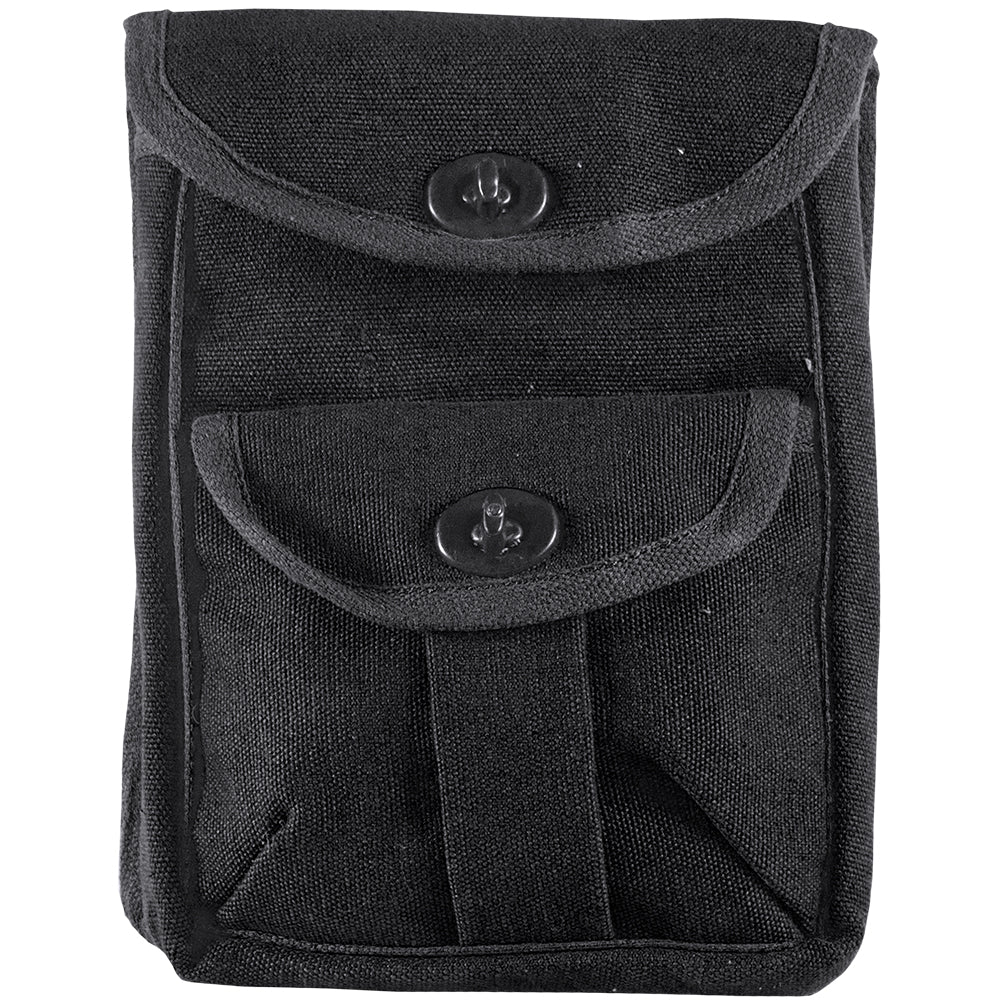 Two Pocket Ammo Pouch. 40-86 BLACK.
