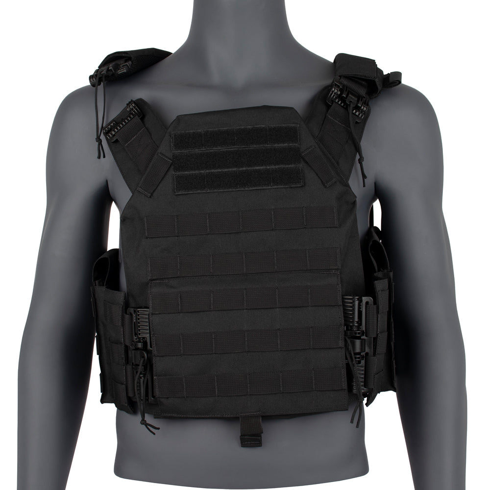 Q.R. Vital Plate Carrier Vest in Black