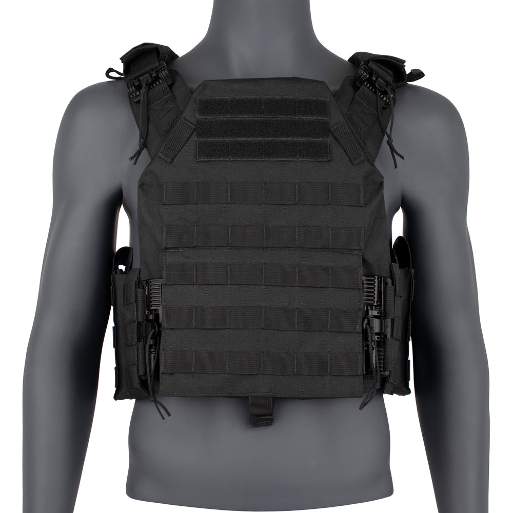 Q.R. Vital Plate Carrier Vest in Black