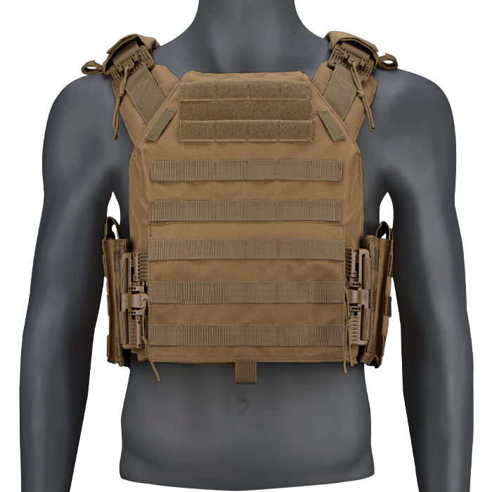 Fox QR Vital Plate Carrier in Coyote Brown