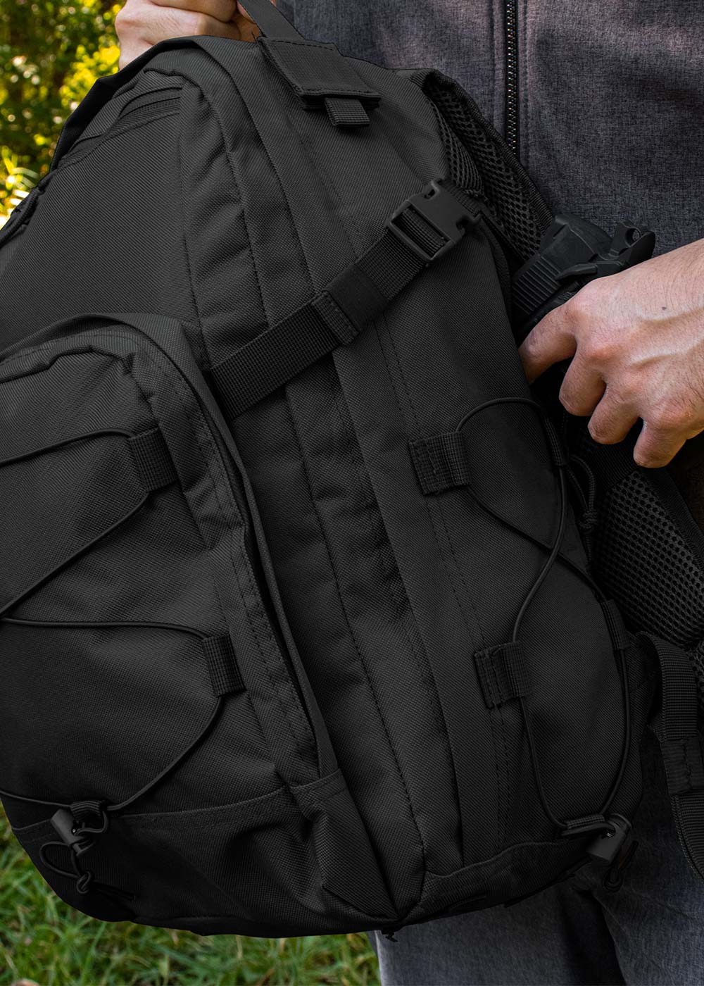Dropship Men Backpack Tactical Sling Bag Chest Shoulder Body Molle Day Pack  Pouch Black to Sell Online at a Lower Price