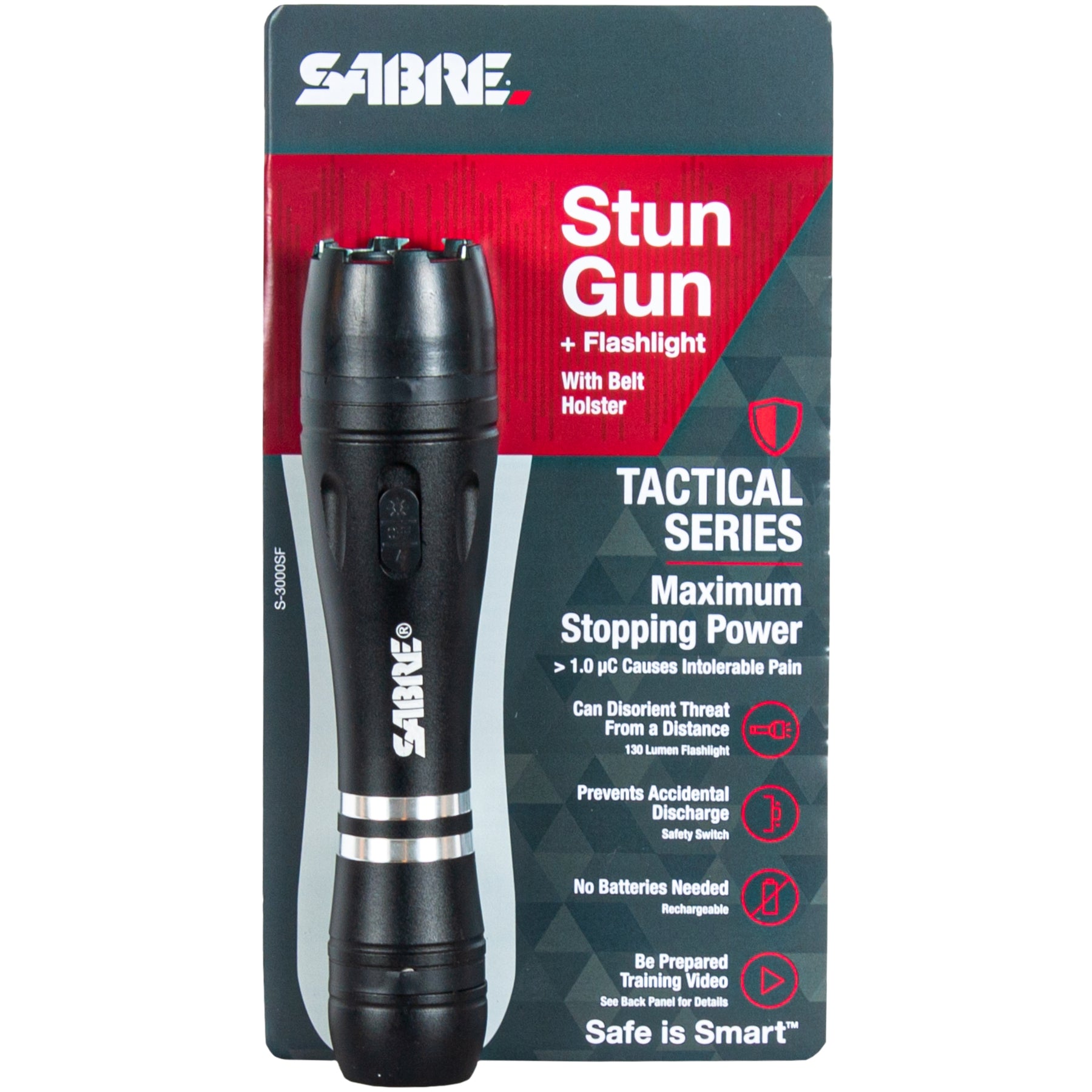 Sabre® Stun Gun and Flashlight. 12-2691