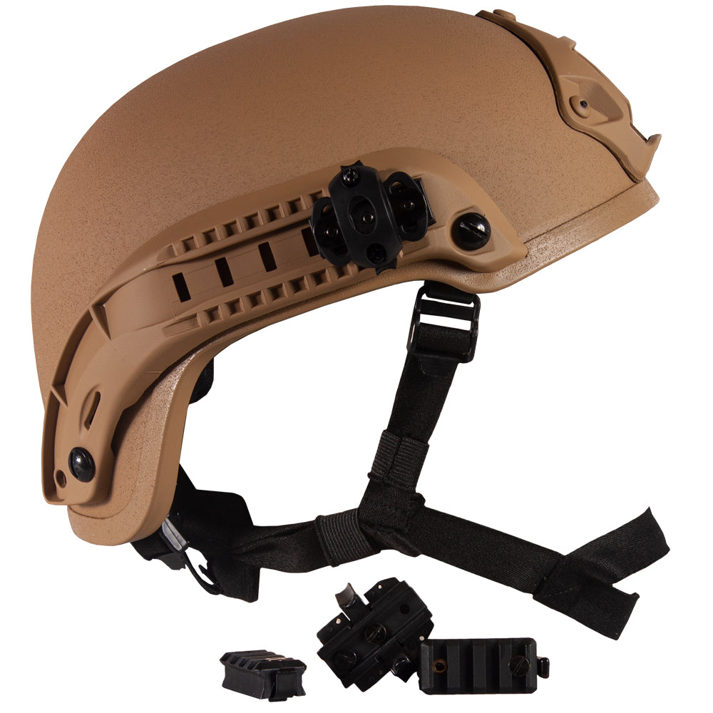 Battle Airsoft Helmet Accessory Kit shown next to helmet.