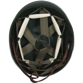 Interior of Deluxe M1 Style Steel Combat Helmet and Liner. 