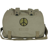 CLOSEOUT - Retro Hungarian Shoulder Bag (OD Peace Sign). 43-094
