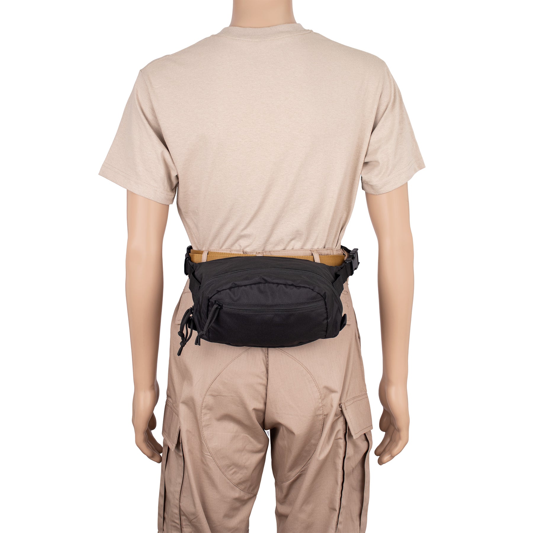 3-in-1 CCW Fanny Pack on a mannequin, shown as a traditional fanny pack. 
