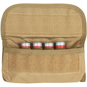 Open Tactical Shotgun Ammo Pouch with shells inside. 