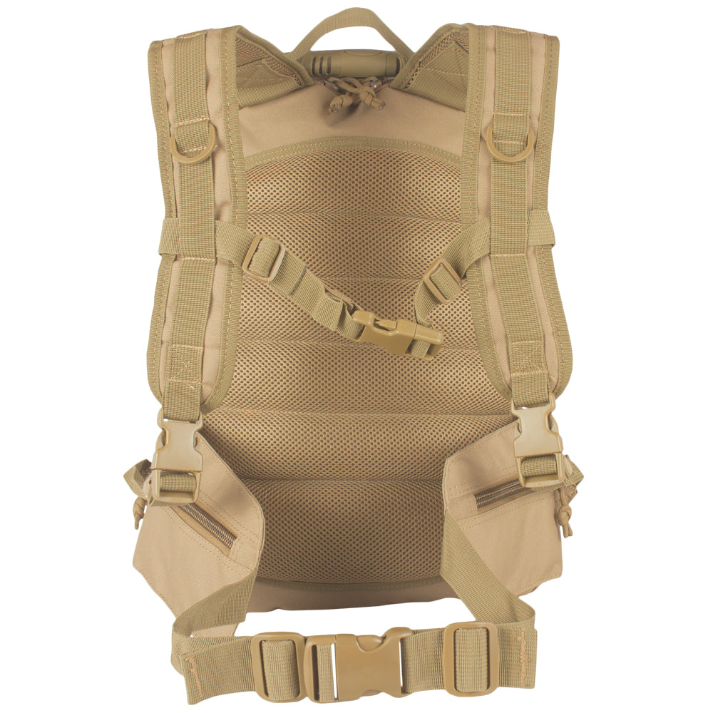 Back of Tactical Duty Pack. 