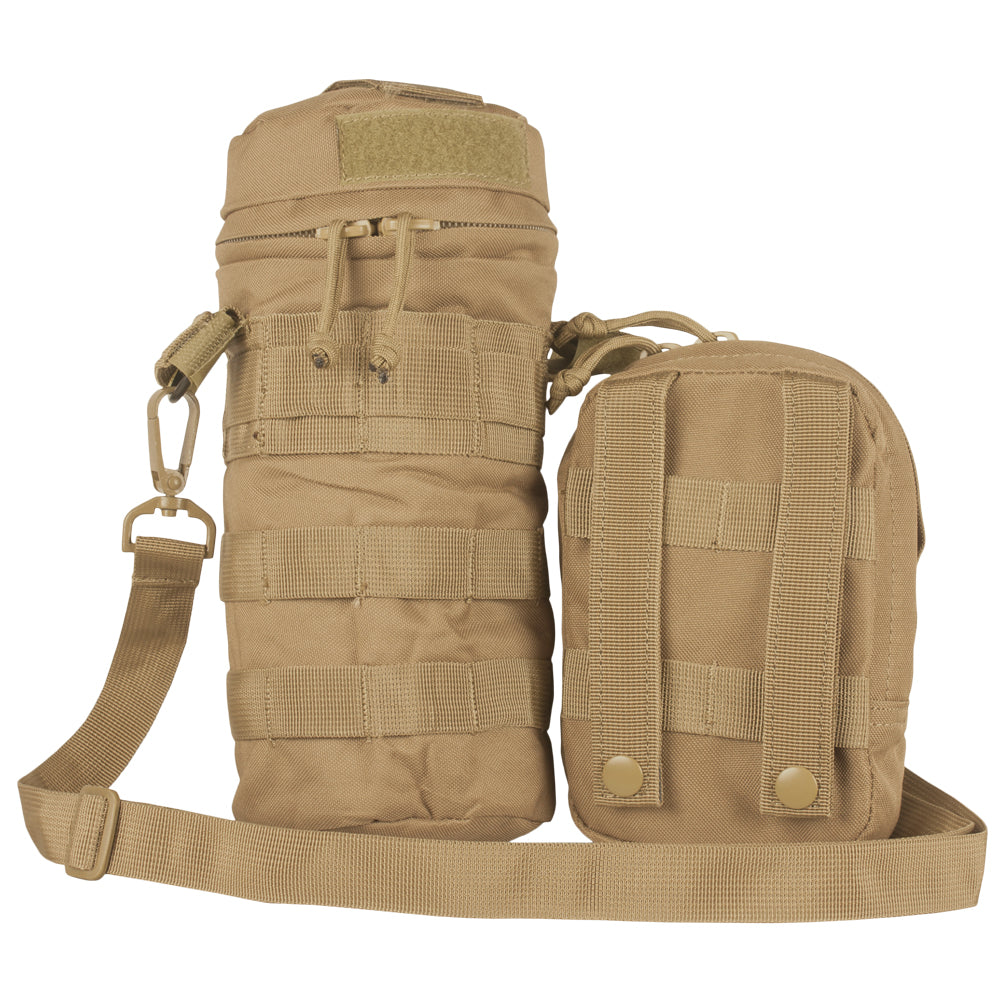 Hydration Carrier Pouch next to detached front pouch.