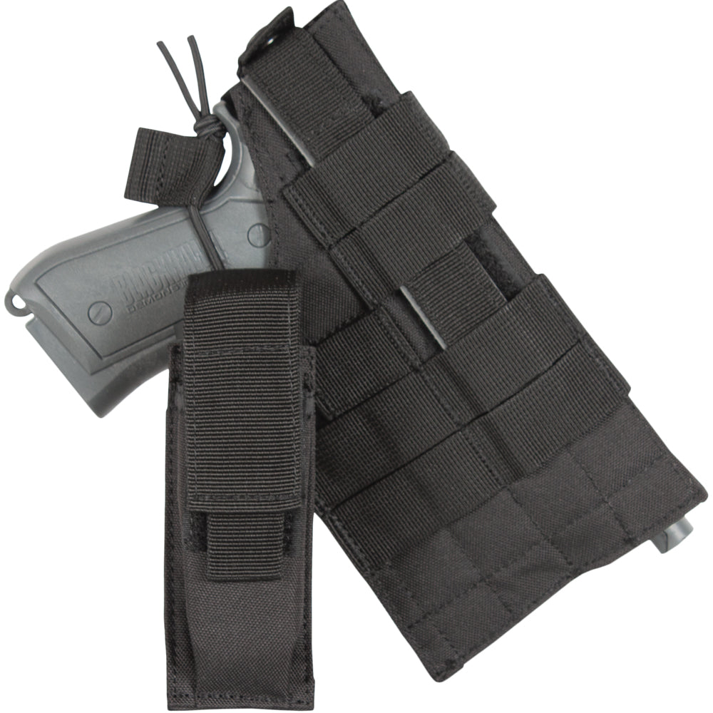 Large Frame Ambidextrous Belt Holster with mag pouch removed.
