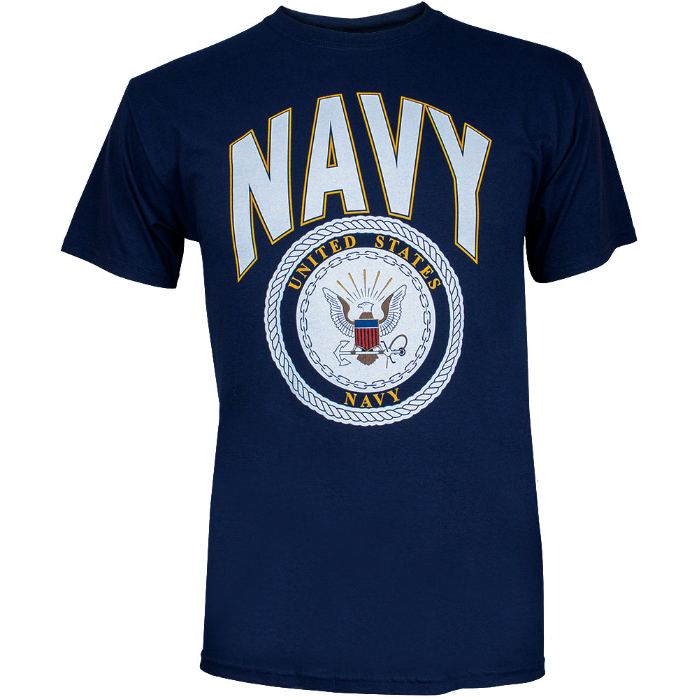 Navy with Logo T-Shirt. 63-93 S