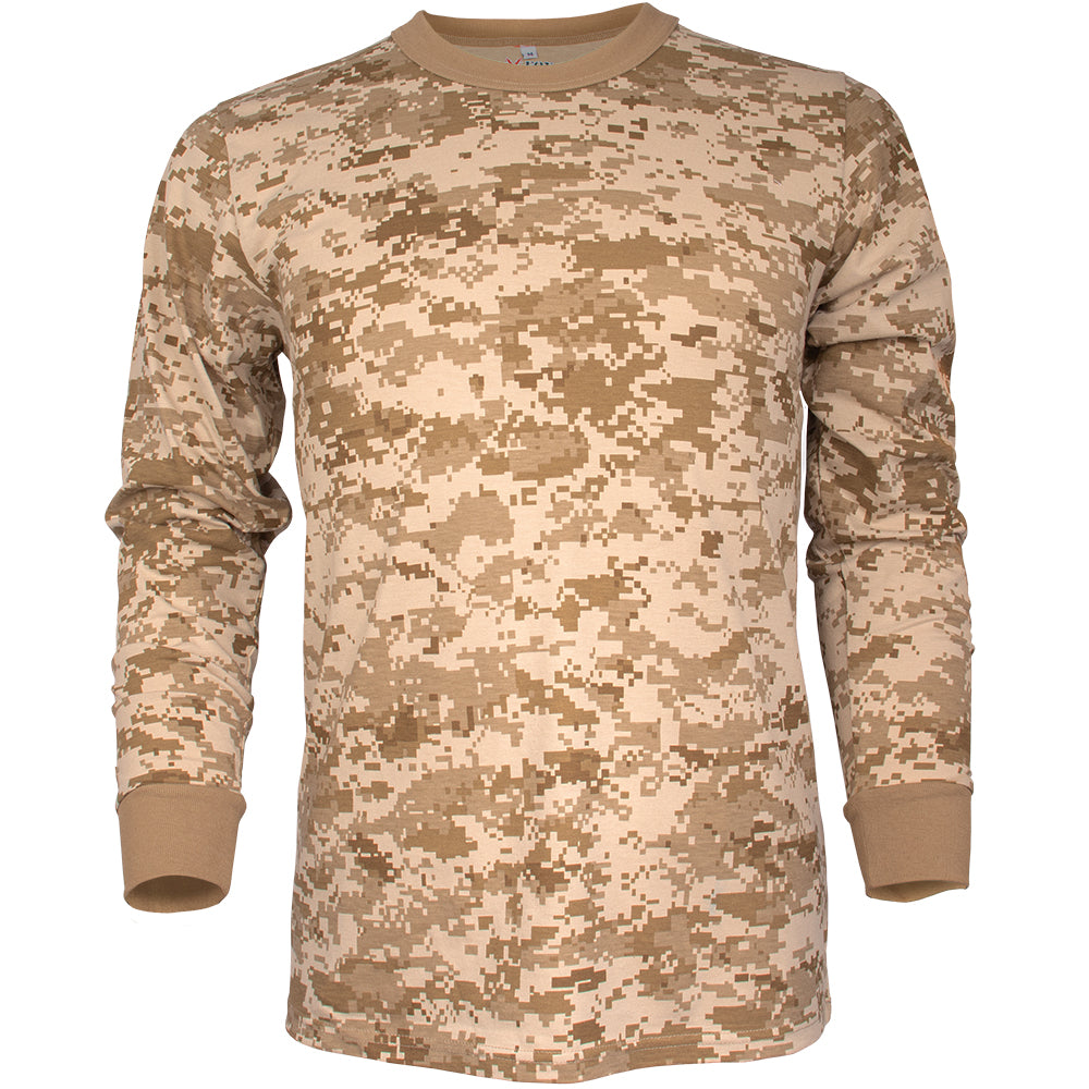 Camouflage Long Sleeve T-Shirt. 64-34 S